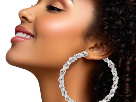 Hoops Silver Handmade Twist Curl Earrings Women Discount