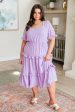 In My Carefree Era Tiered Ruffled Dress Hot on Sale