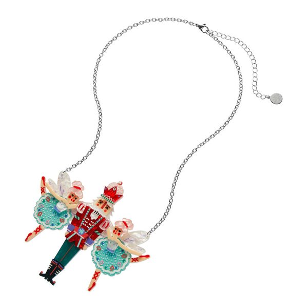 Erstwilder Festive Fairy Tale Nutcracker Ballet Necklace ~Merry Kitschmas Collection~ Online now