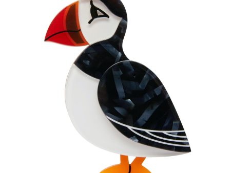 Erstwilder  Piccolo Puffin  Brooch with Gift Box For Cheap