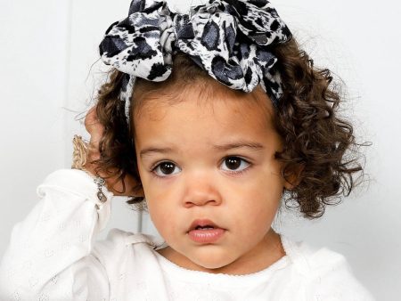 Leopard Baby Headband-Gray Fashion