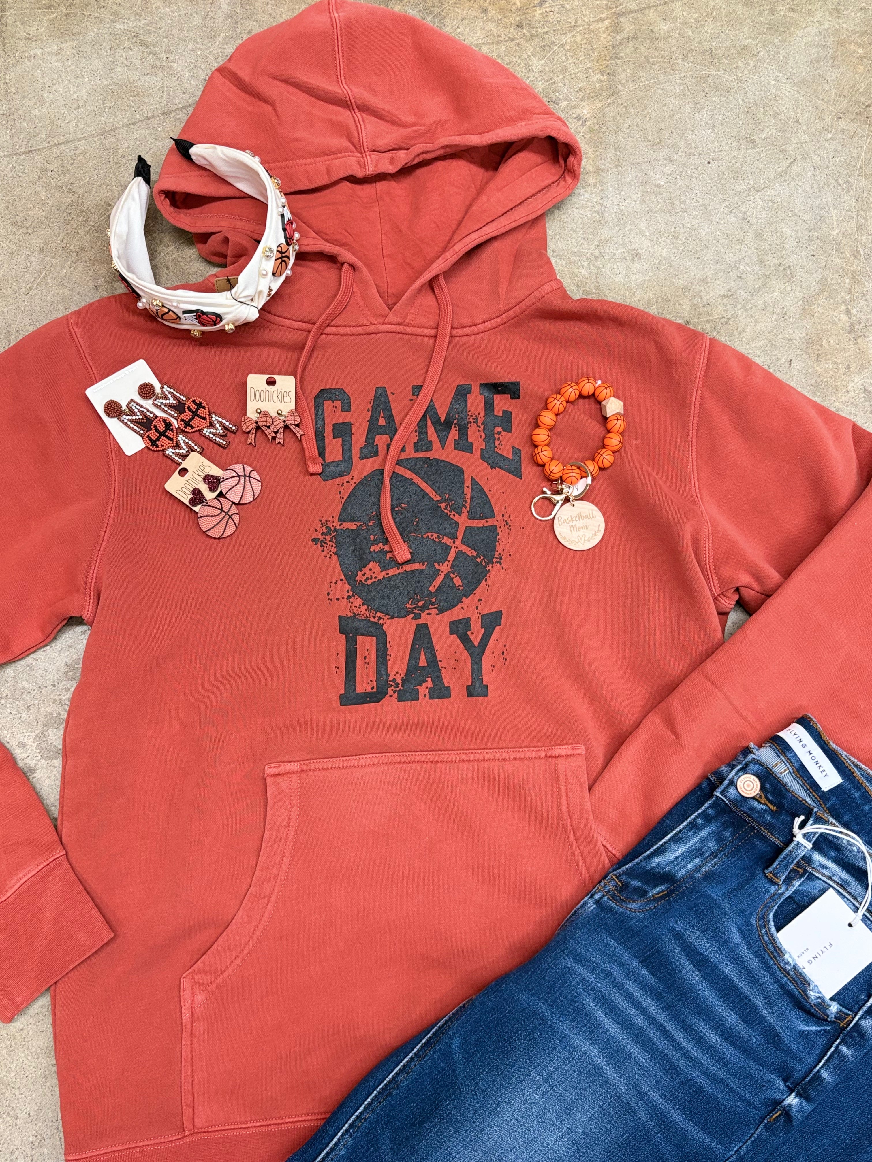 Game Day Vintage Orange Hoodie Online now