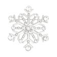 Brooch Stellar Snowflake Silver Pin for Women For Sale