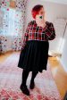 About You Plaid Hacci Babydoll Swing Dress on Sale