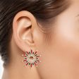 Stud Celestial Star Red Green Earrings for Women Online now