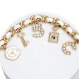 Anklet White Woven Gold Chain Camellia Charms For Cheap