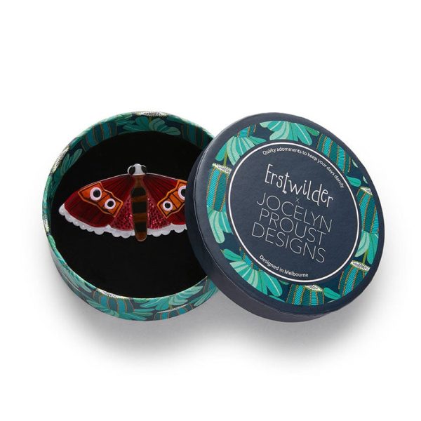 Erstwilder  Fluttering Bogong  Moth Brooch with Gift Box Online now