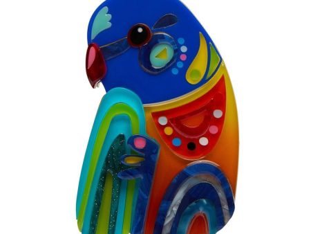 Erstwilder  The Radiant Rainbow Lorikeet  Brooch Designed in Melbourne, Australia For Discount