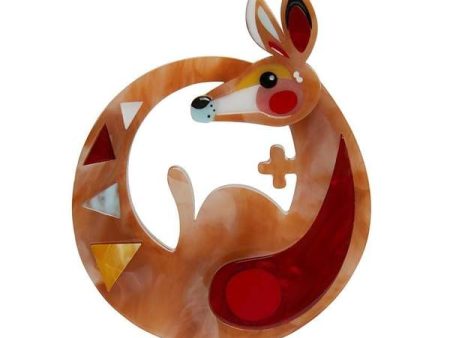 Erstwilder The Kinetic Kangaroo Brooch Designed in Melbourne, Australia Online Sale