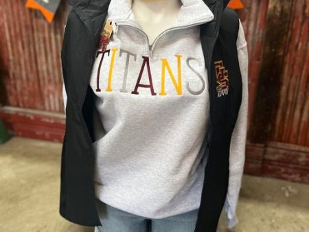 Titans Block 1 4 Zip Sweatshirt Online now