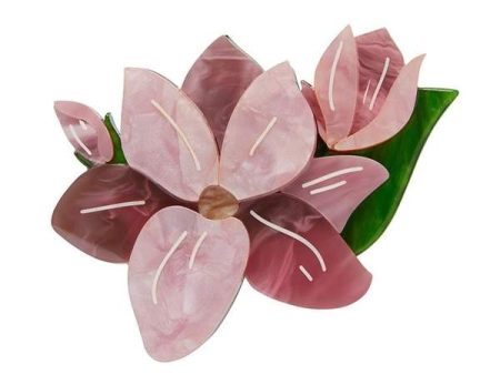 Erstwilder  Magnificent Magnolia  Flower Brooch Designed in Melbourne, Australia For Discount