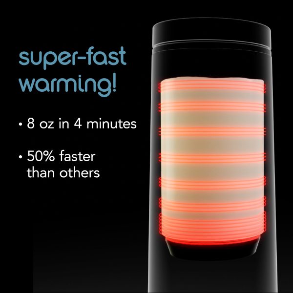 Superfast Portable Bottle Warmer - Rechargeable Travel Warmer for Formula and Breastmilk Supply