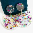 Carrie Confetti Acrylic Earrings Hot on Sale