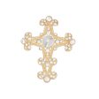 Brooch Victorian Cross Gold Pin for Women For Cheap