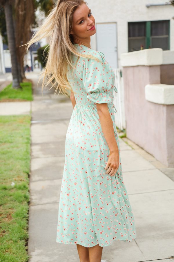 Come A Day Ditzy Floral Fit & Flare Dress Online now