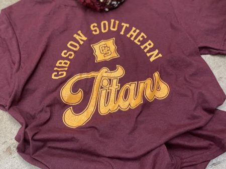 Gibson Southern Titans Maroon Tee Online now