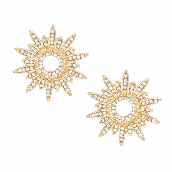 Stud Celestial Star Gold Earrings for Women For Discount