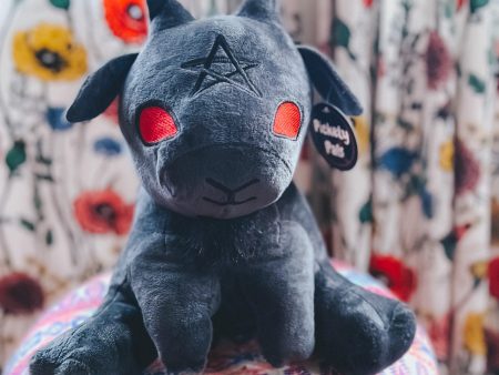 Baphy The Witchy Baby Goat Plushie • Charcoal Black Cheap