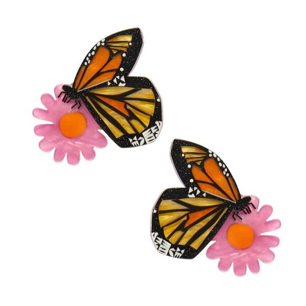 Erstwilder  A Butterfly Named Flutter  Hair Clips Set of 2 with Gift Box Supply