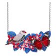 Erstwilder  Amongst the Christmas Bush  Butterfly, Bird, & Flowers Necklace with Gift Box Supply