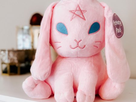 Beelzebun The Witchy Bunny Plushie • Cotton Candy Pink Online Sale