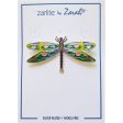 Zarah Dragonfly Montage Lily Pad Pond Enameled Pin Hot on Sale