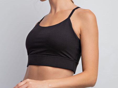 BUTTER SPORTS BRA WITH ADJUSTABLE STRAP Discount