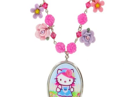 Tarina Tarantino Pink Head Heritage Flower Charm Necklace (Pink) on Sale