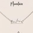 18K Gold & White Gold Dipped Mountain Charm Necklace Online Sale