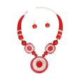 Tribal Horn Red Beaded Necklace for Women For Cheap