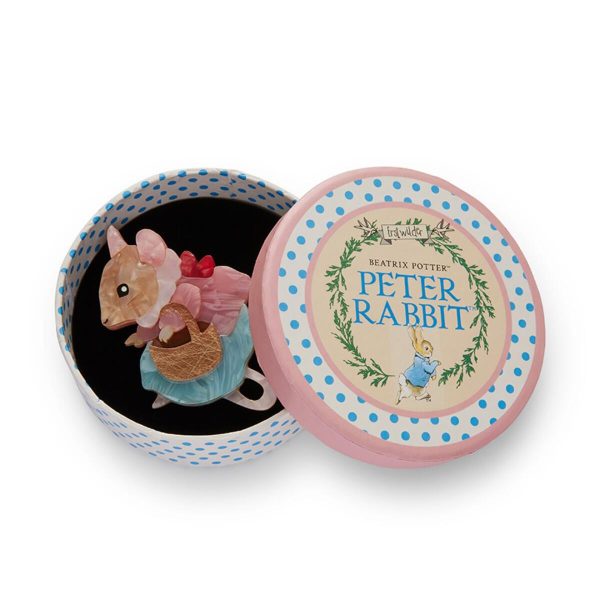 Erstwilder  Mrs. Tittlemouse  Beatrix Potter Brooch with Gift Box Cheap