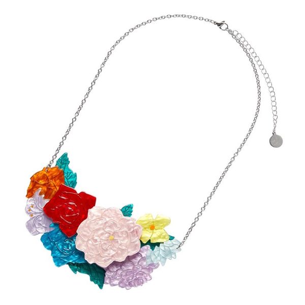 Erstwilder  Declaracion Floral  Frida Kahlo Flower Necklace with Gift Box Sale