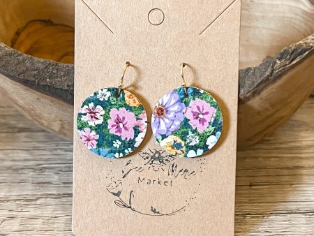 Wildflower Round Earrings Fashion