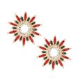 Stud Celestial Star Red Green Earrings for Women Online now