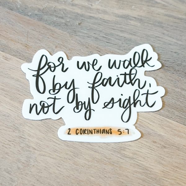 Walk by Faith Vinyl Sticker Fashion