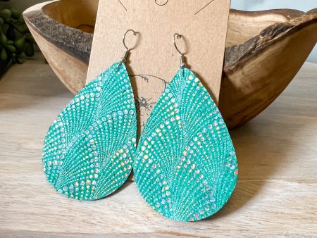 Halo Winged Metallic Teardrop Earrings Sale