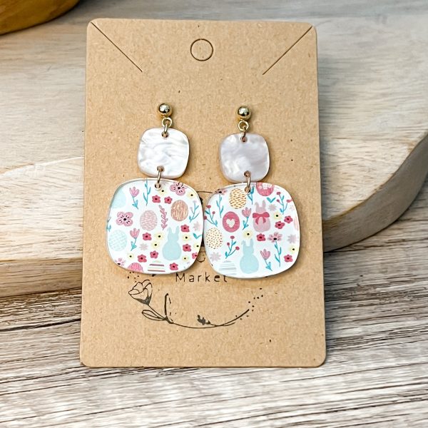 All Things Spring Acrylic Earrings For Discount