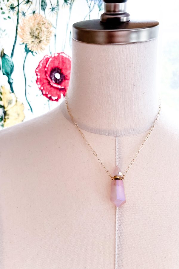 Calliope Crystal Diffuser Necklace on Sale