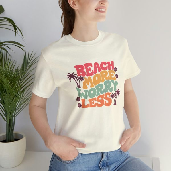 Beach More Worry Less Unisex Jersey Short Sleeve Tee For Cheap