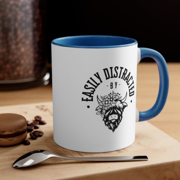 Easily Distracted by Cows Accent Coffee Mug, 11oz Online