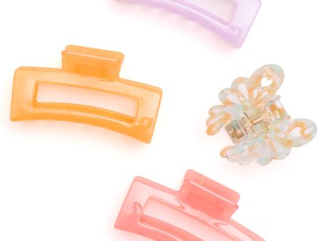 Large Jelly Claw Clip • Set of 4 Online Hot Sale