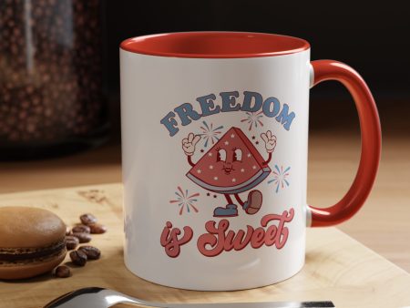 Freedom is Sweet Accent Coffee Mug 30DC Cheap