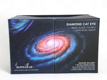 Sumika Diamond Cateye Set 12 Color 1 Base 1 Top 1 Magnets Supply