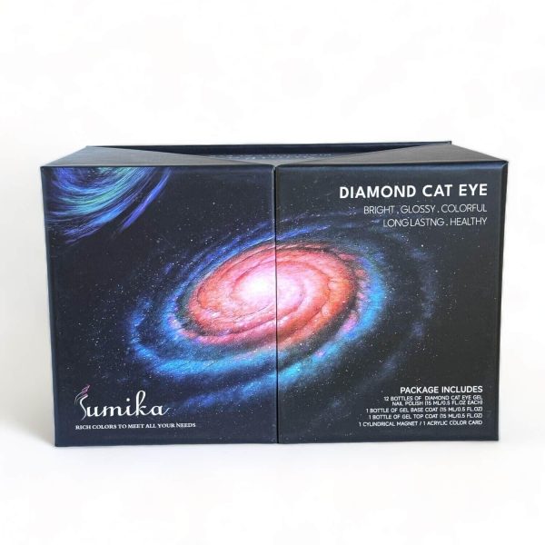 Sumika Diamond Cateye Set 12 Color 1 Base 1 Top 1 Magnets Supply