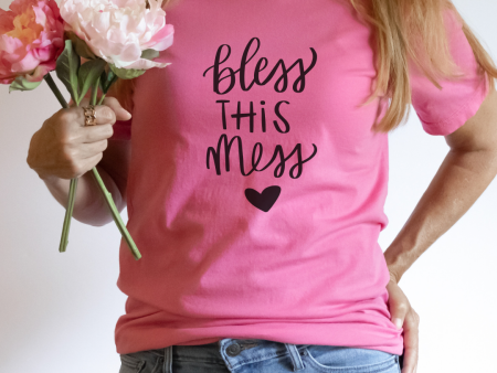 Bless This Mess Short Sleeve Tee For Cheap