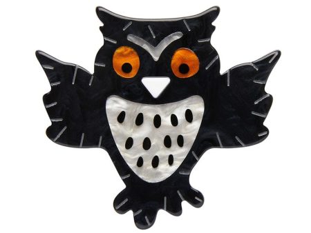 Erstwilder  A Halloween Hoot  Owl Brooch with Gift Box Hot on Sale