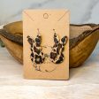 Animal Print Bunny Leather Earrings Hot on Sale