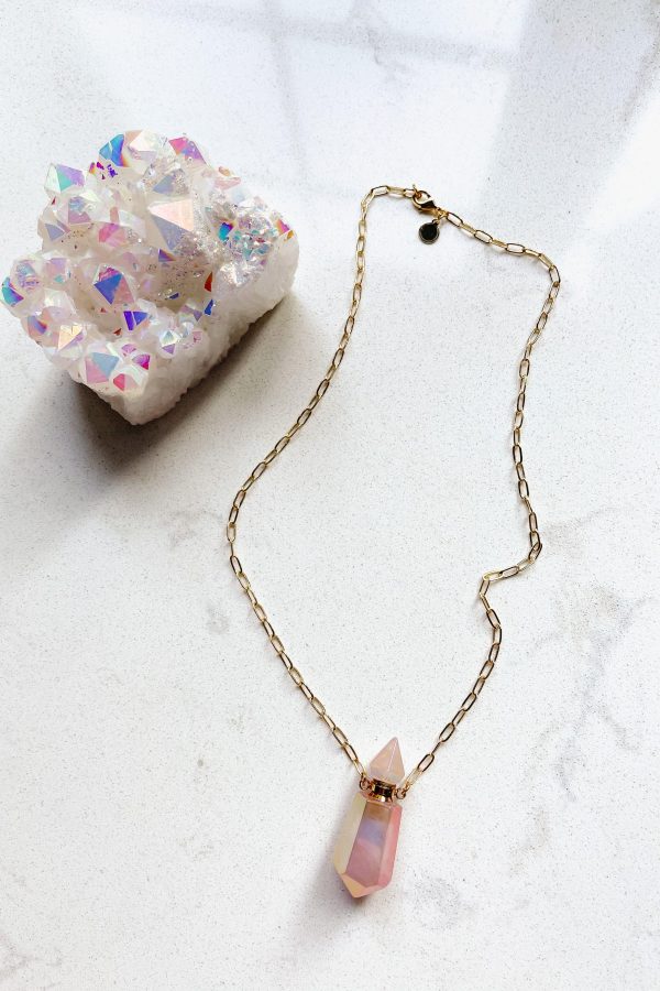 Calliope Crystal Diffuser Necklace on Sale