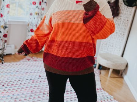 All Too Well Color Block Sweater Cheap