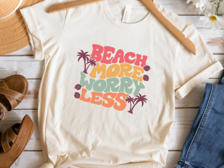 Beach More Worry Less Unisex Jersey Short Sleeve Tee For Cheap